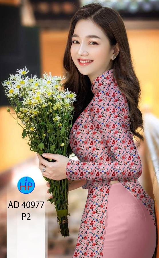 Vải Áo Dài Hoa Nhí AD 40977 15